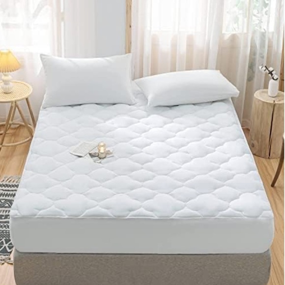 King Size Pillow Top Mattress Cover Cooling Protector Breathable Fluffy - Picture 6 of 6